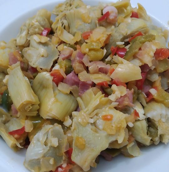 Alcachofas Salteadas